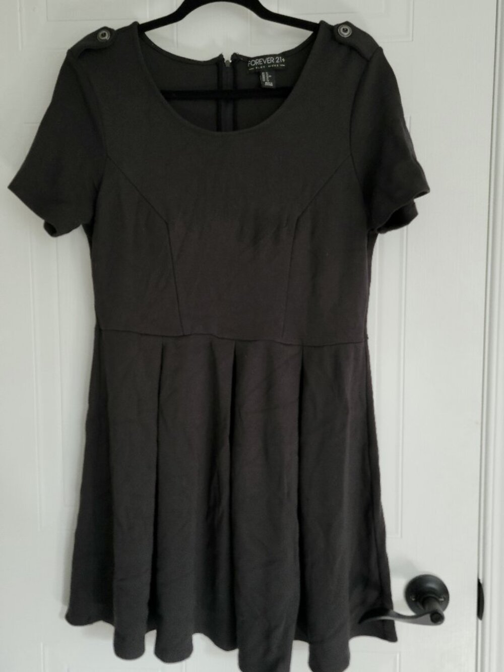 Forever 21 Tshirt Black Dress